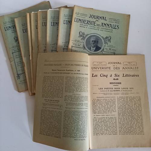 Journal de l’université des annales, 1914, 9 revues