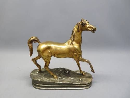 Jules Moignez (1835-1894) Chief Baron, bronze doré