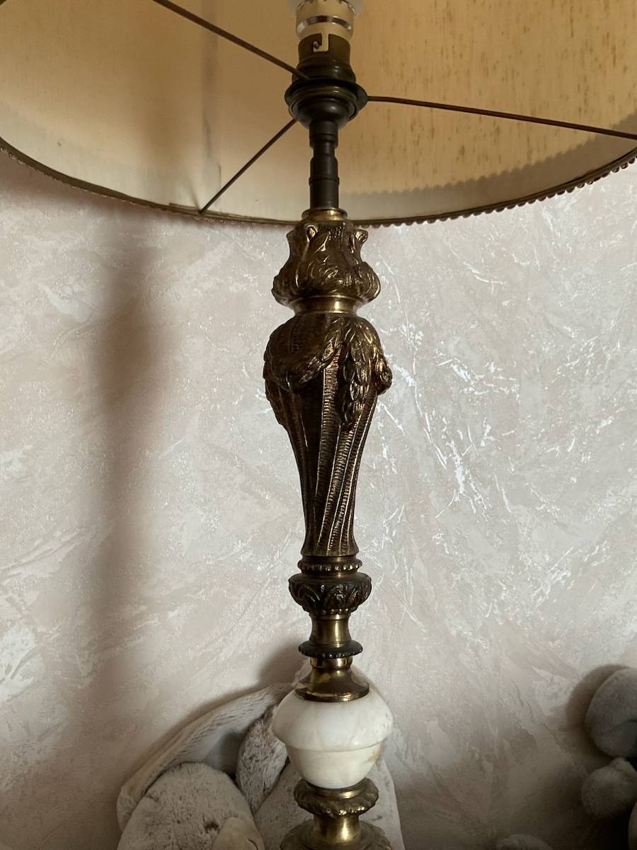 LANTERNE CALÈCHE LAMPE fiacre cuivre ancienne EUR 25,00 - FR