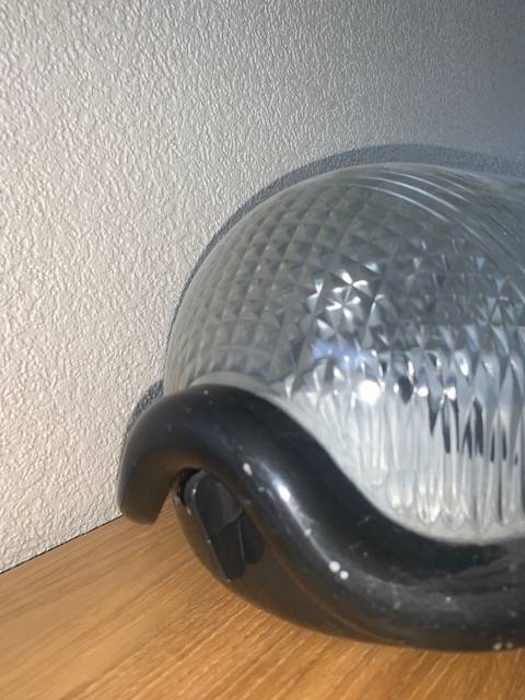 Castiglioni Lampe Noce (parfois denomée Walnut / Noyer) années 70 assez rare spots orientables