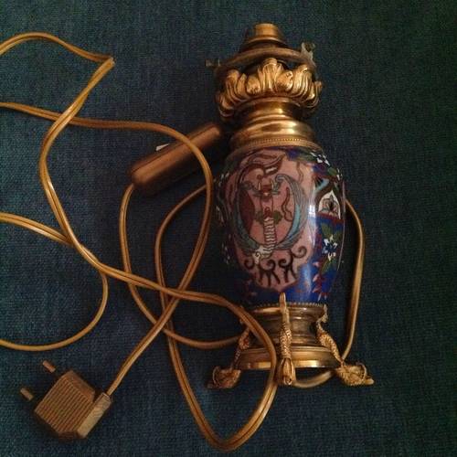 Lampe en cloisonné