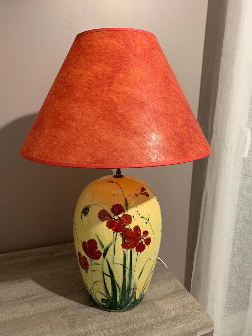 Lampe Moustier état neuf / abat-jour offert