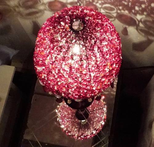 2 lampes rococo roses