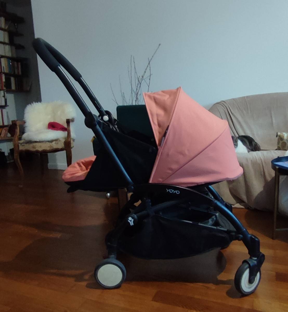 Housses De Poignée En Cuir Synthétique Pour Poussette Babyzen Yoyo/Yoya - Noir - 55x12 Cm - Protection