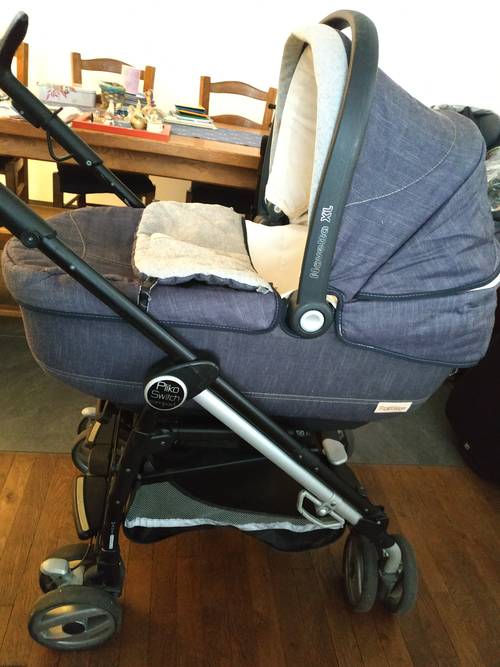 Beau pack landau poussette cosy peg perego