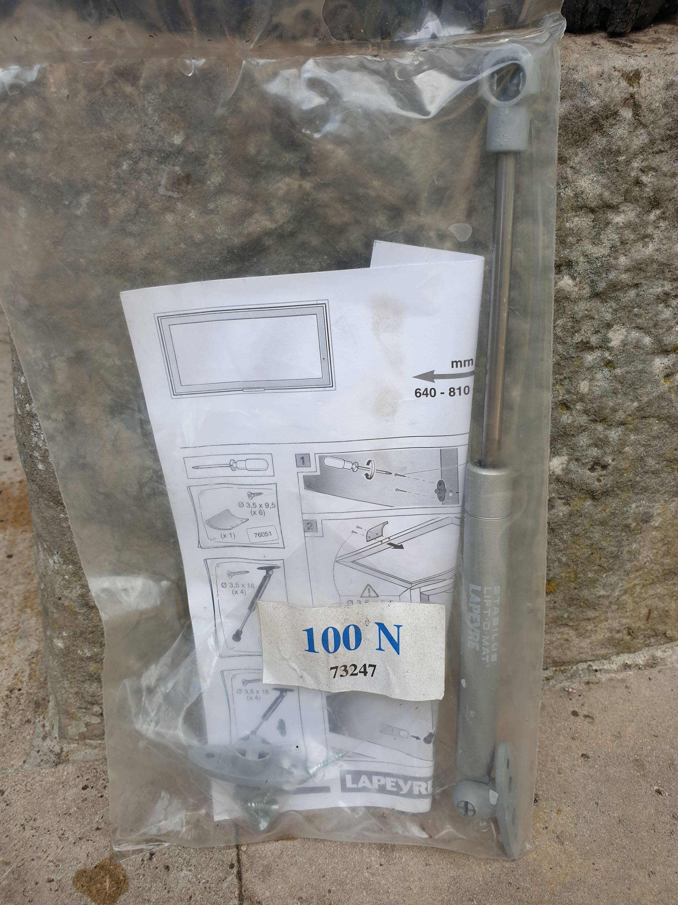 Lapeyre Stabilus lift o mat neuf