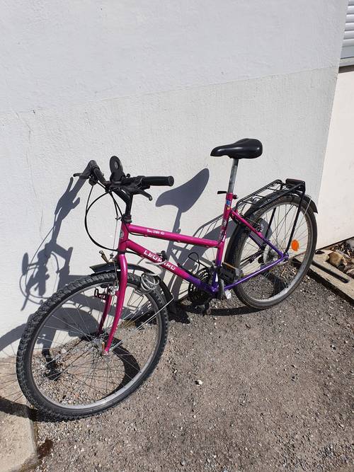 Vélo VTC rose - Léopard
