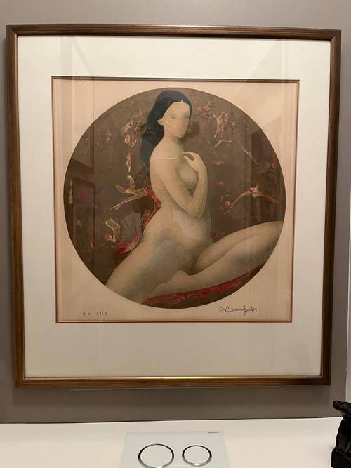 Vends lithographie Alain Bonnefoit EA (épreuve d’artiste encadrée)