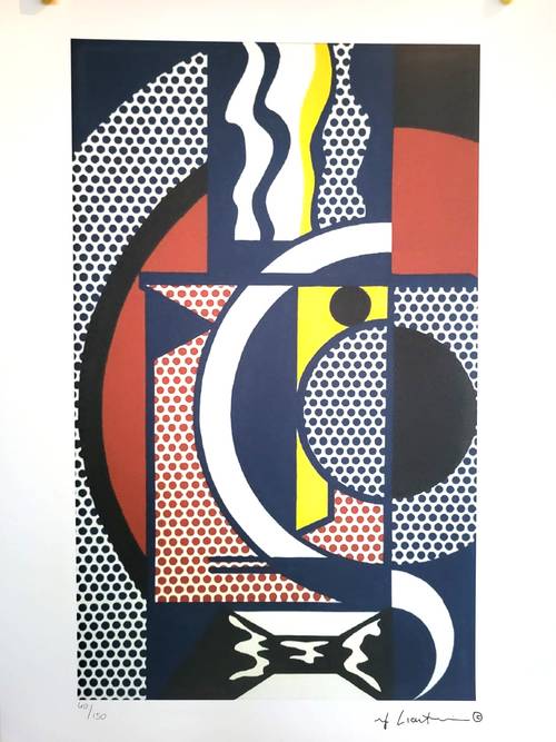 Lithographie Pop Art Roy Lichtenstein "Modern Head", numérotée, édition limitée