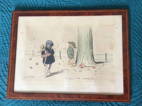 Lithographies anciennes signées Georges Redon