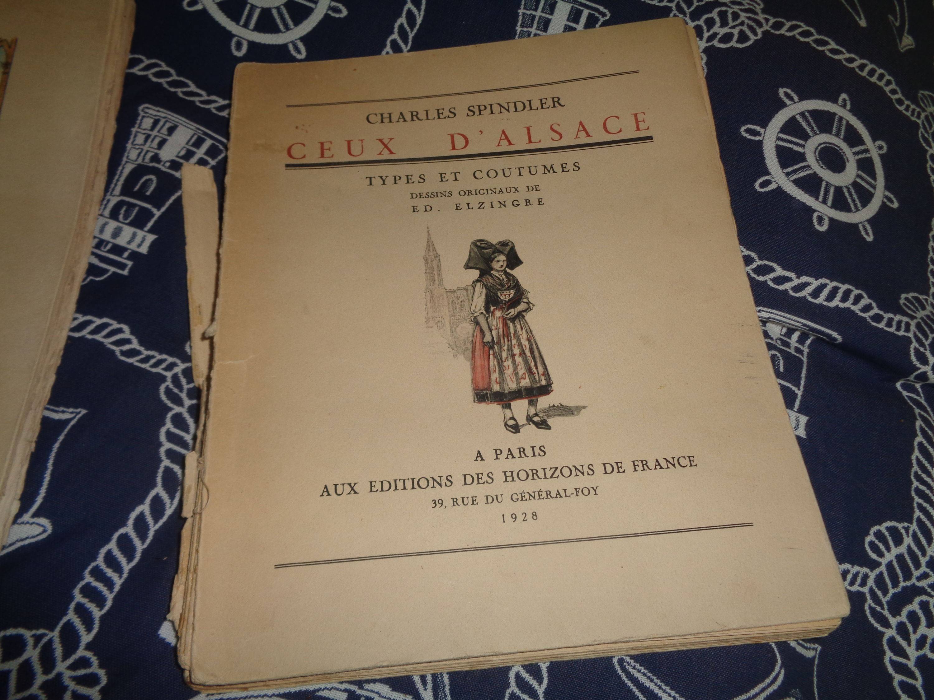 Vends livre ancien sur l’Alsace de Springle avec jolies images colorées
