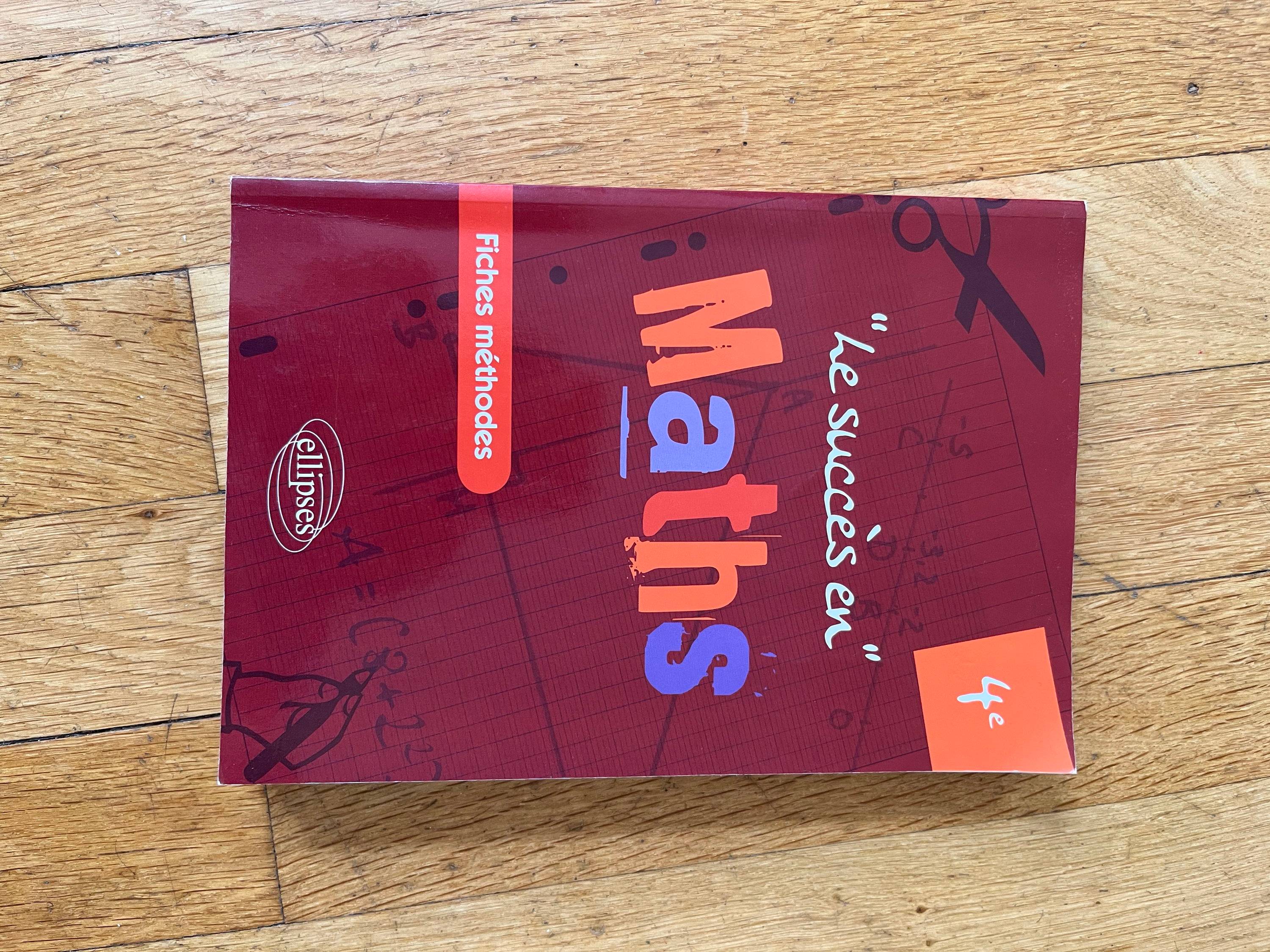 Livre d’exercices de math pour les 4e