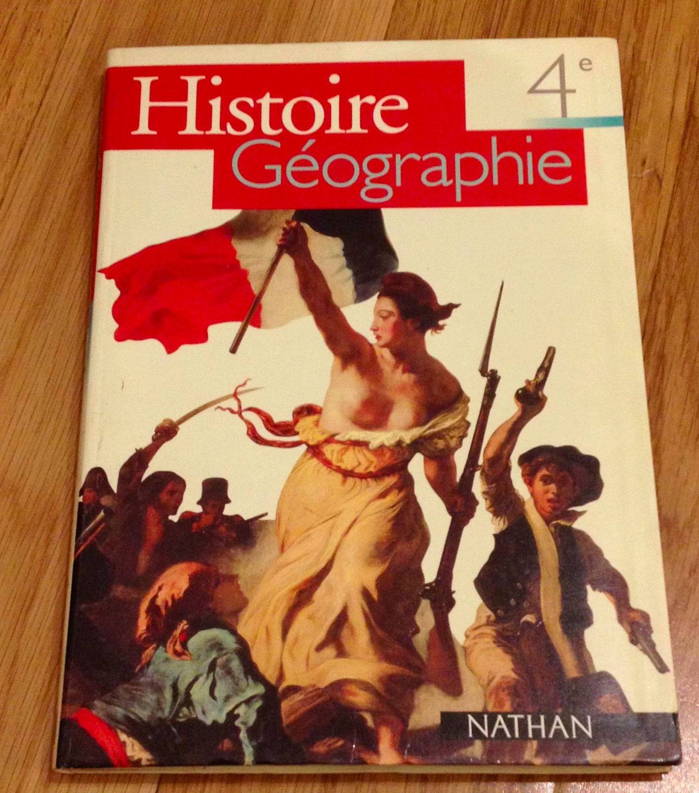 Livre Histoire-Géographie 4e - Nathan - programme 1998
