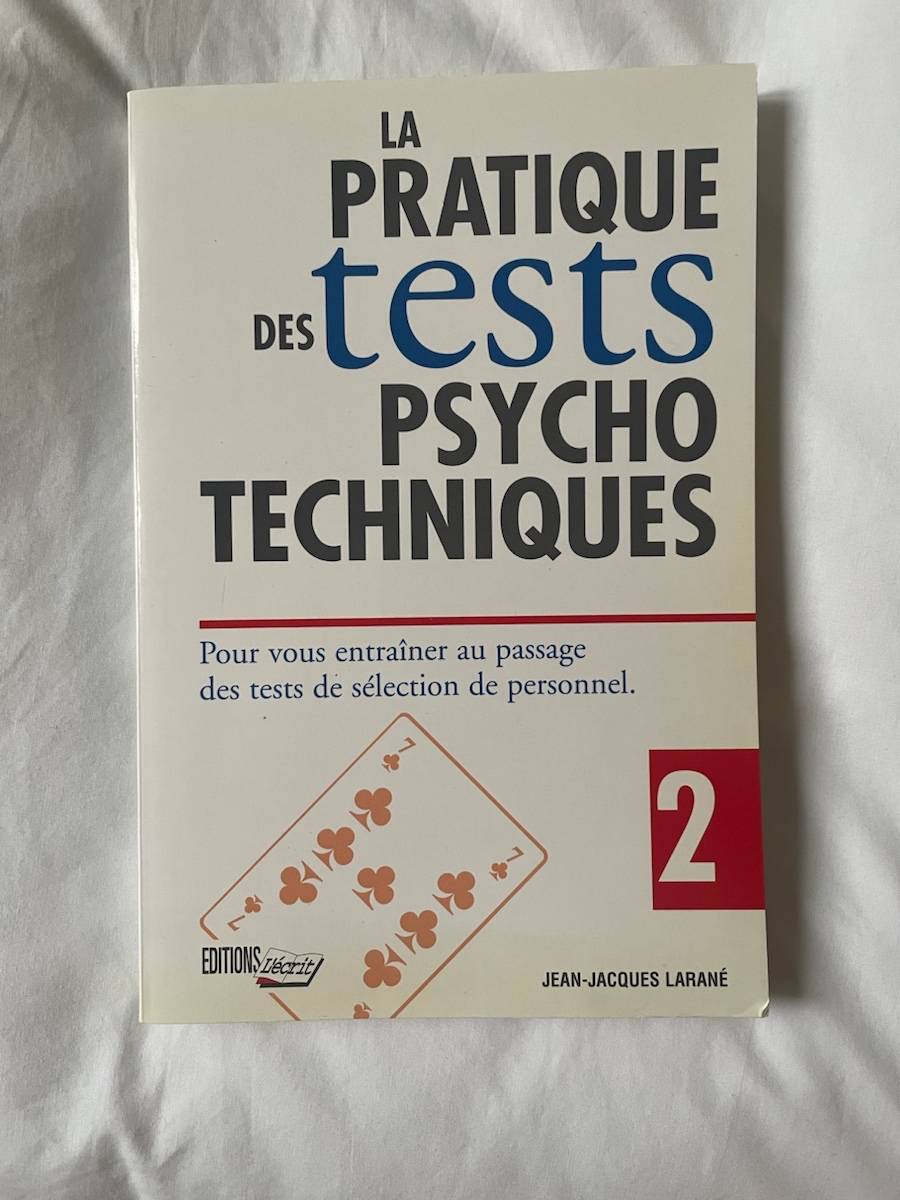 Livre La pratique des tests psycho techniques, Jean-Jacques Larané