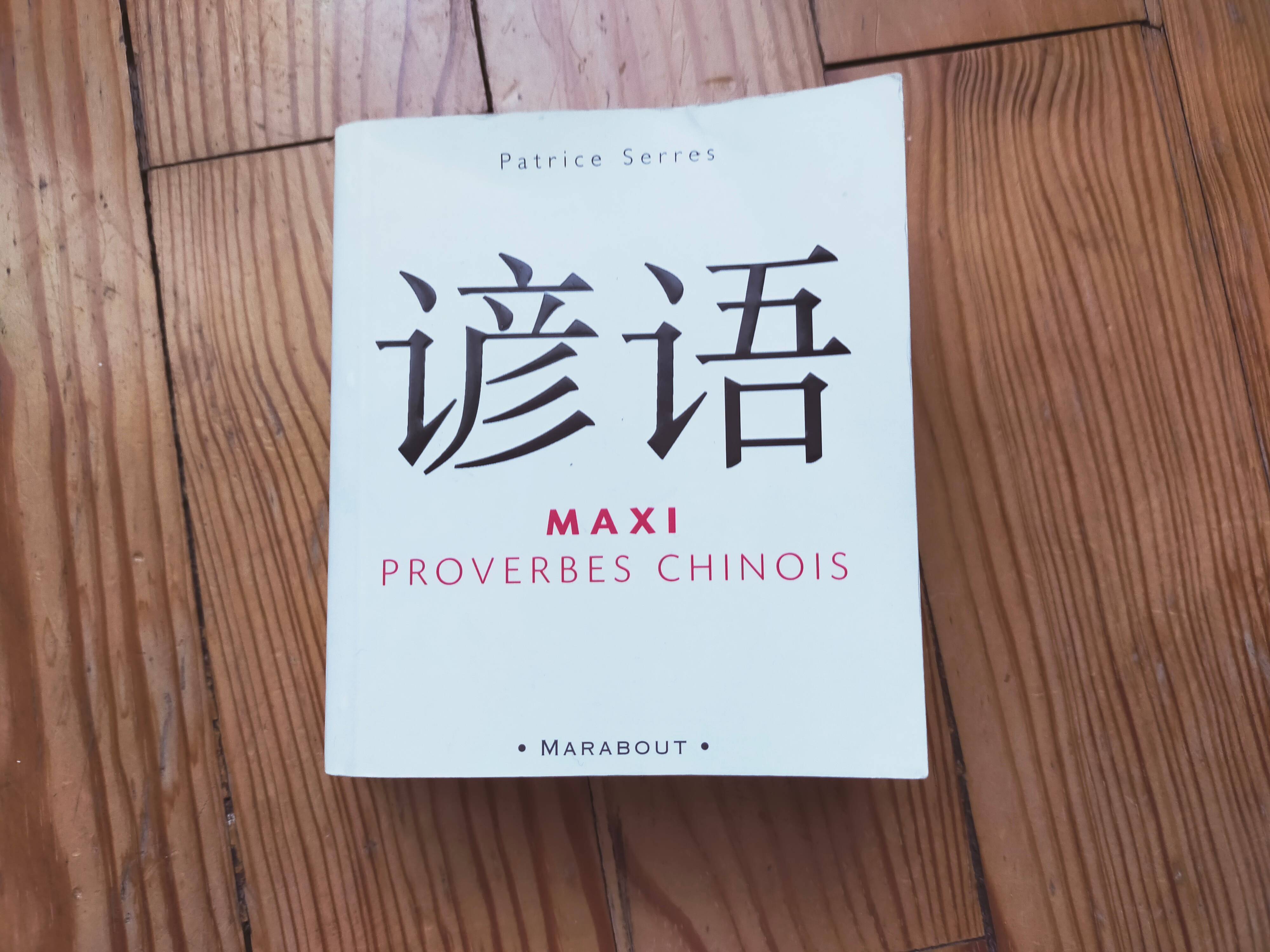 Livre de proverbes chinois de P. Serres