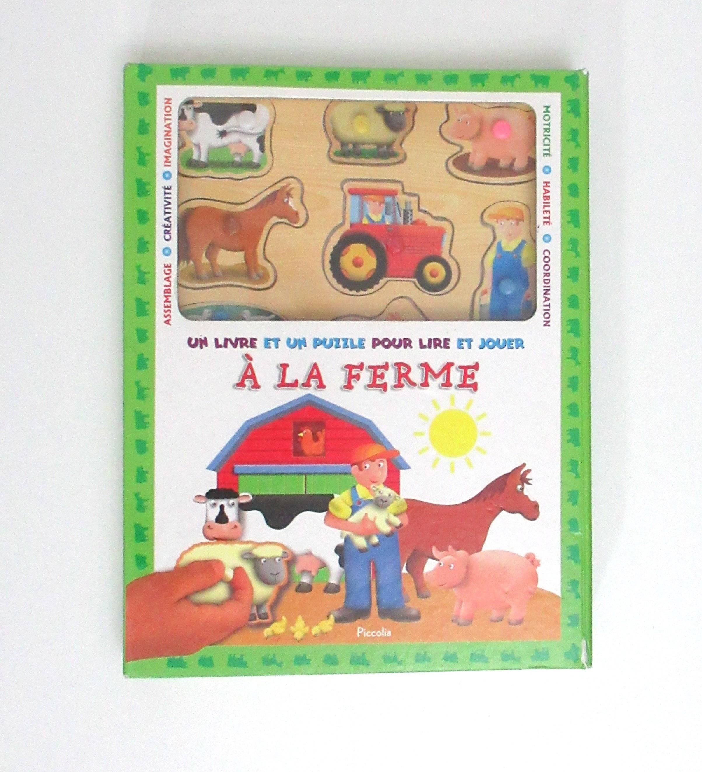 Livre puzzle : a la ferme