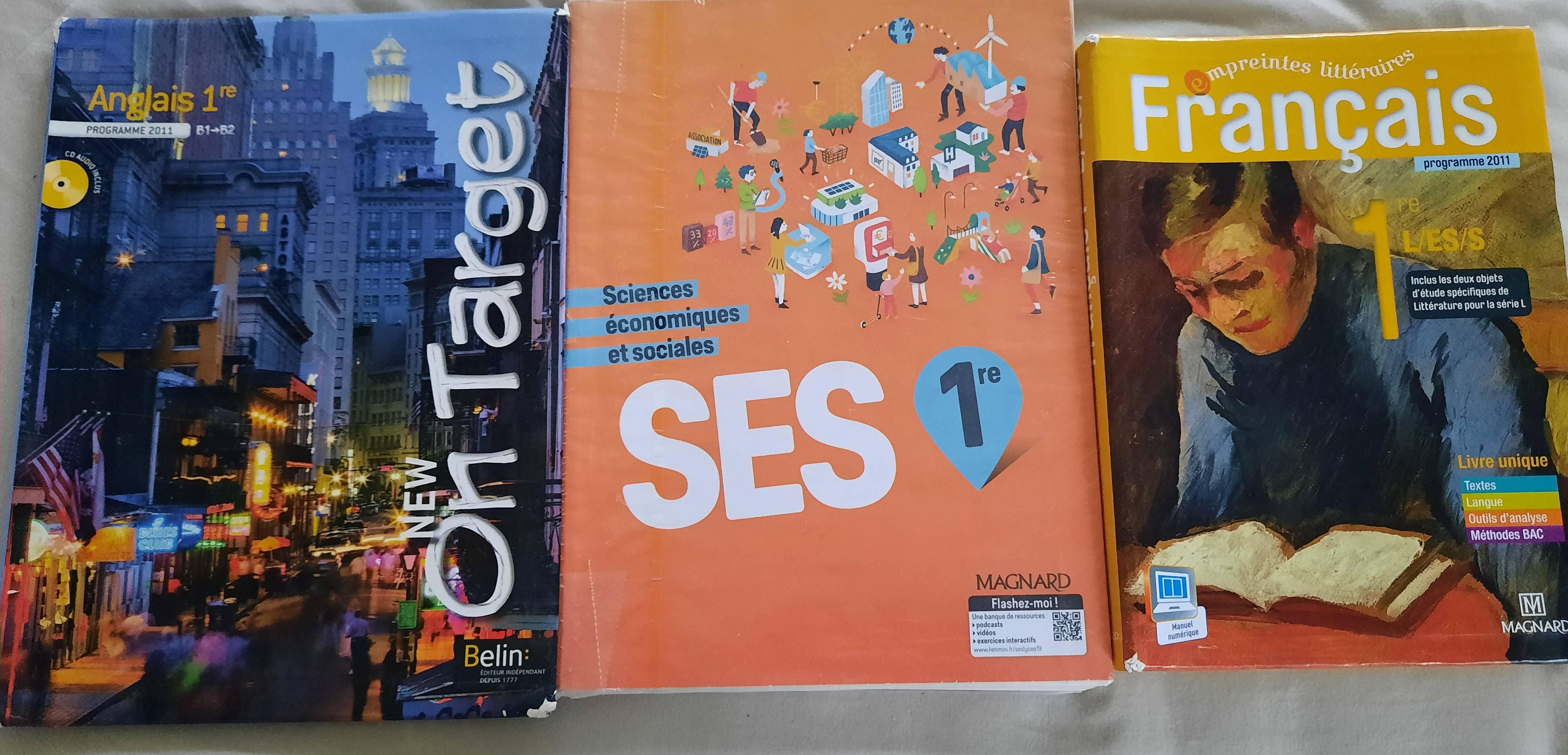 Livre scolaire 1ère SES magnard on Gens de Confiance