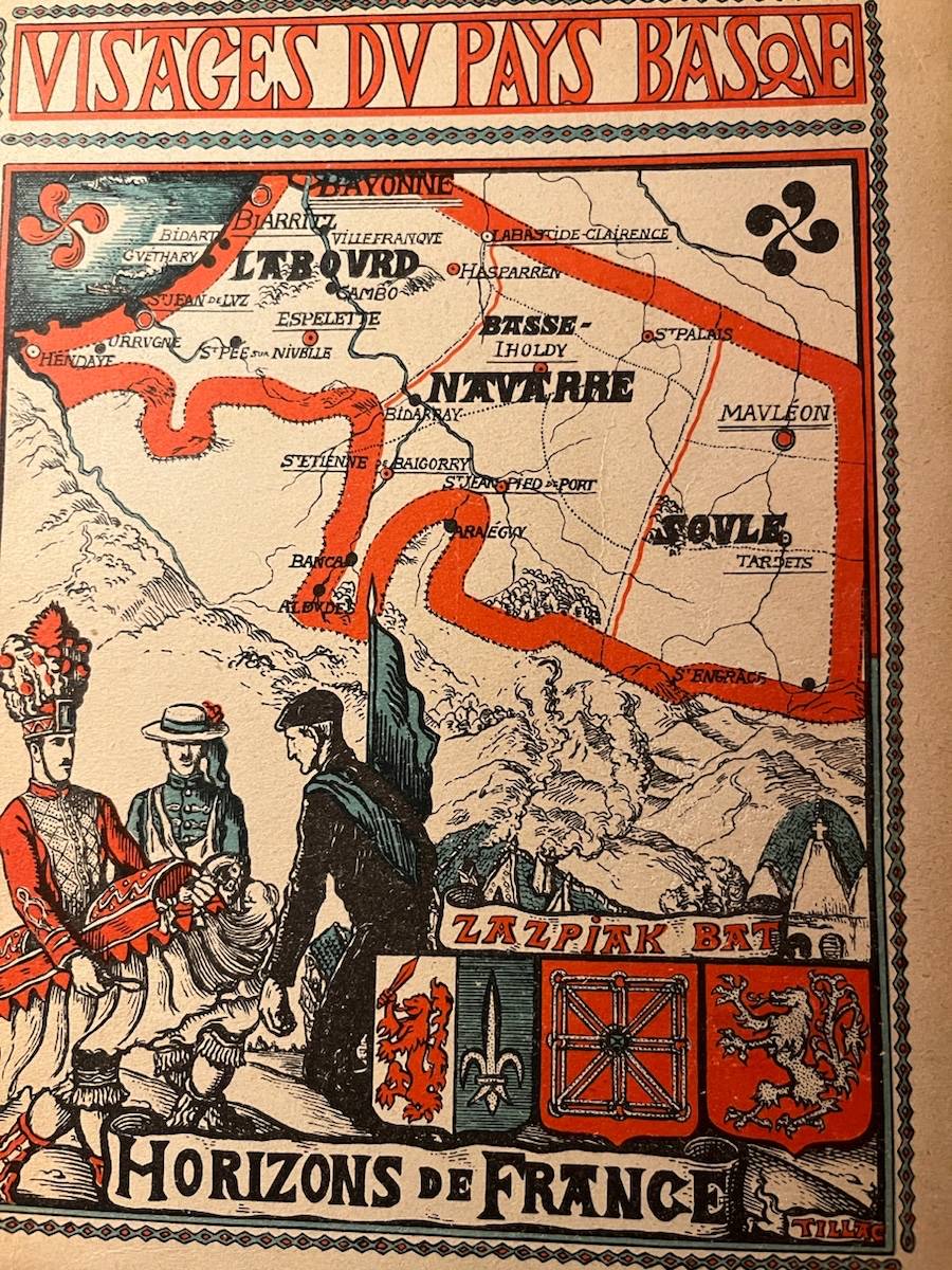 Rare livre : Visages du pays Basque 1956