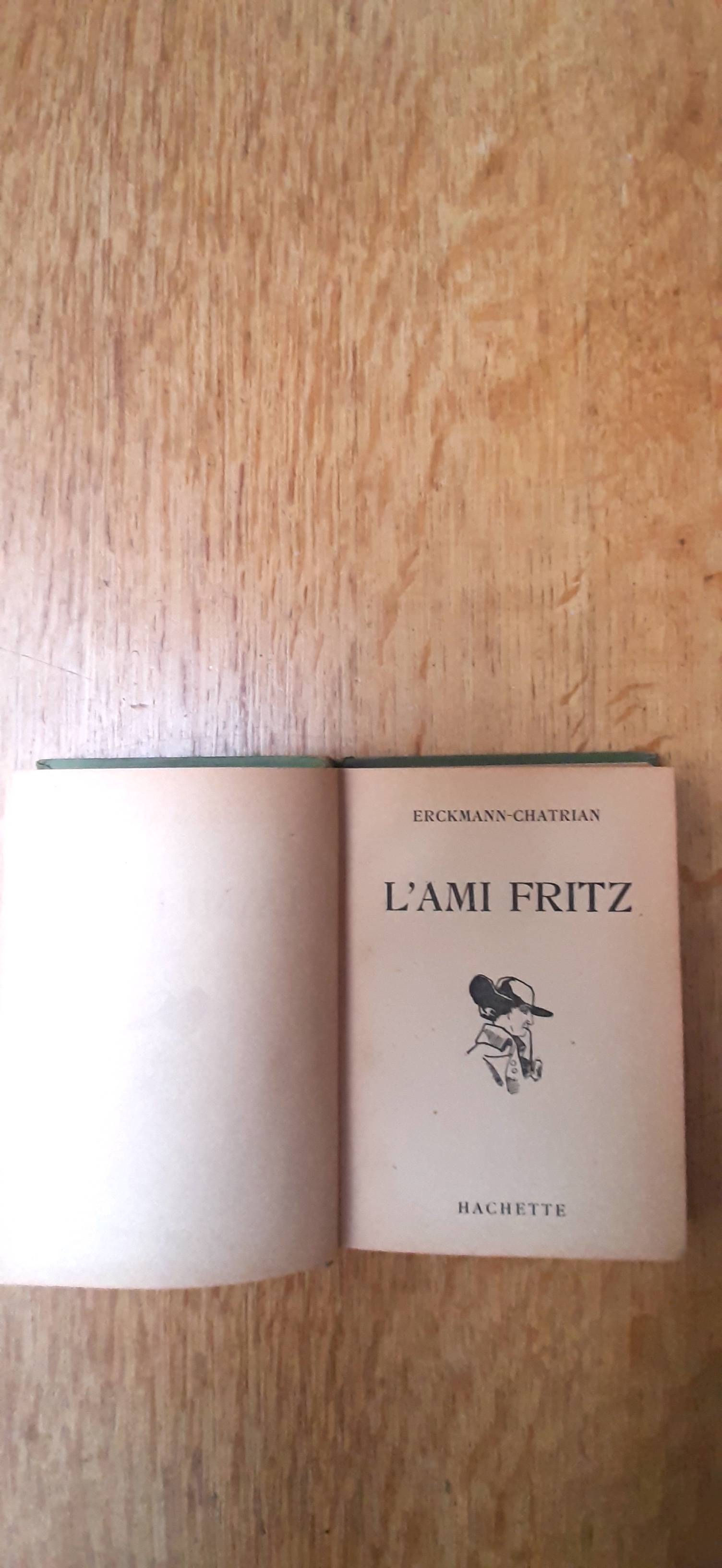 Vends lot de 4 livres anciens : Erckmann-Chatrian