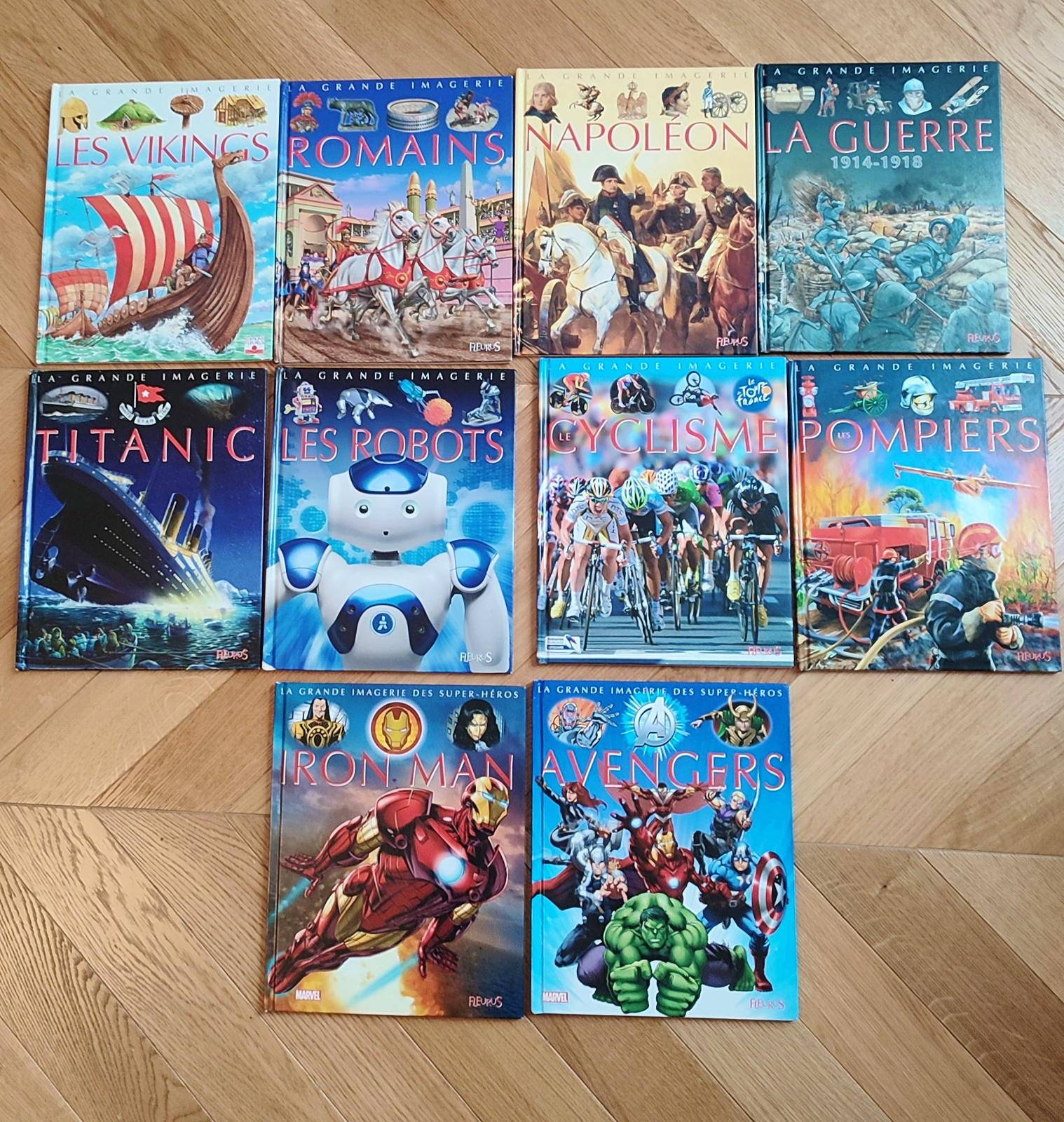 10 LivresJeunesse La Grande Imagerie : Pompiers, Avengers, IronMan…