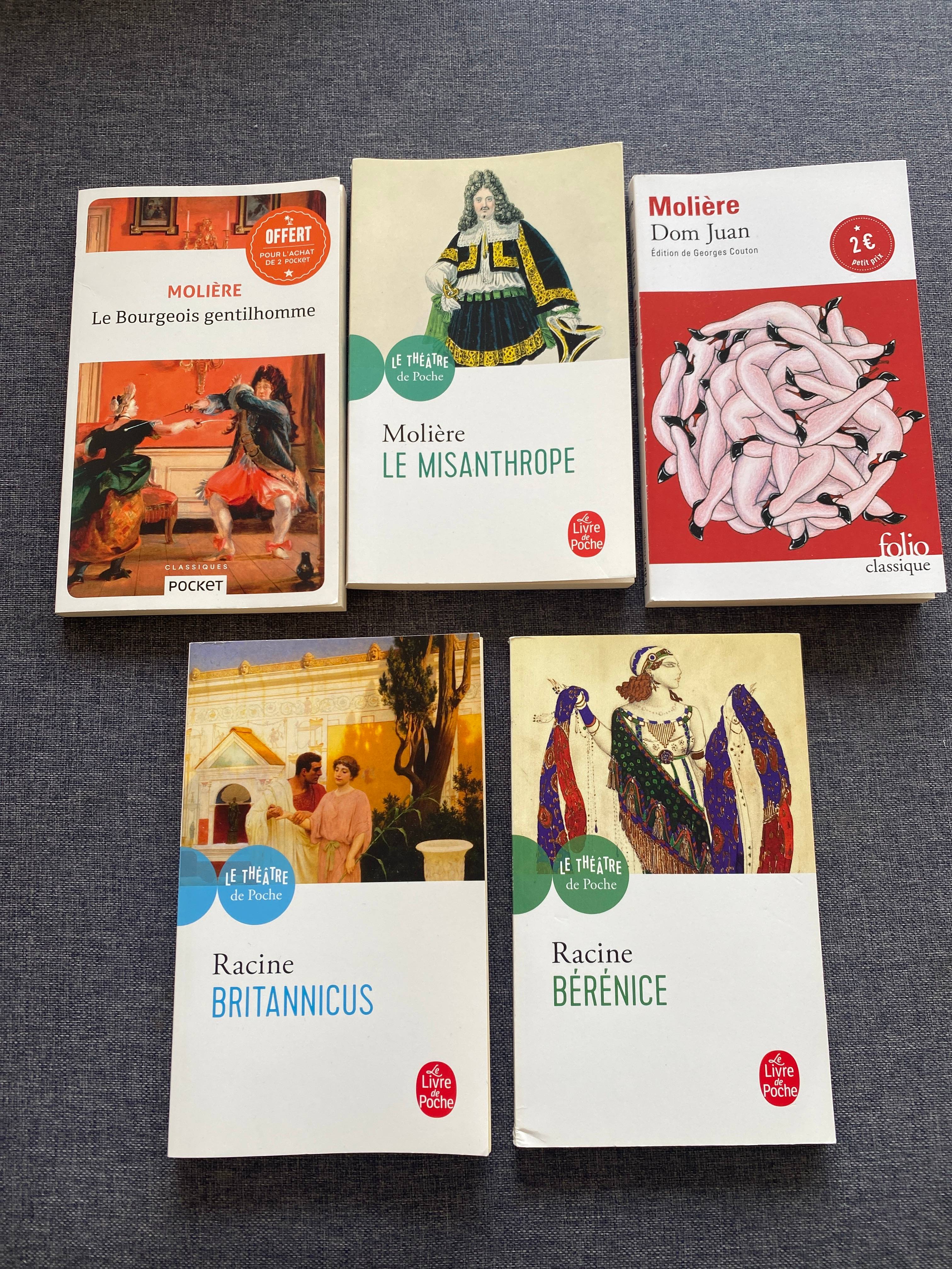 Vends livres lycée 1ère - Molière & Racine