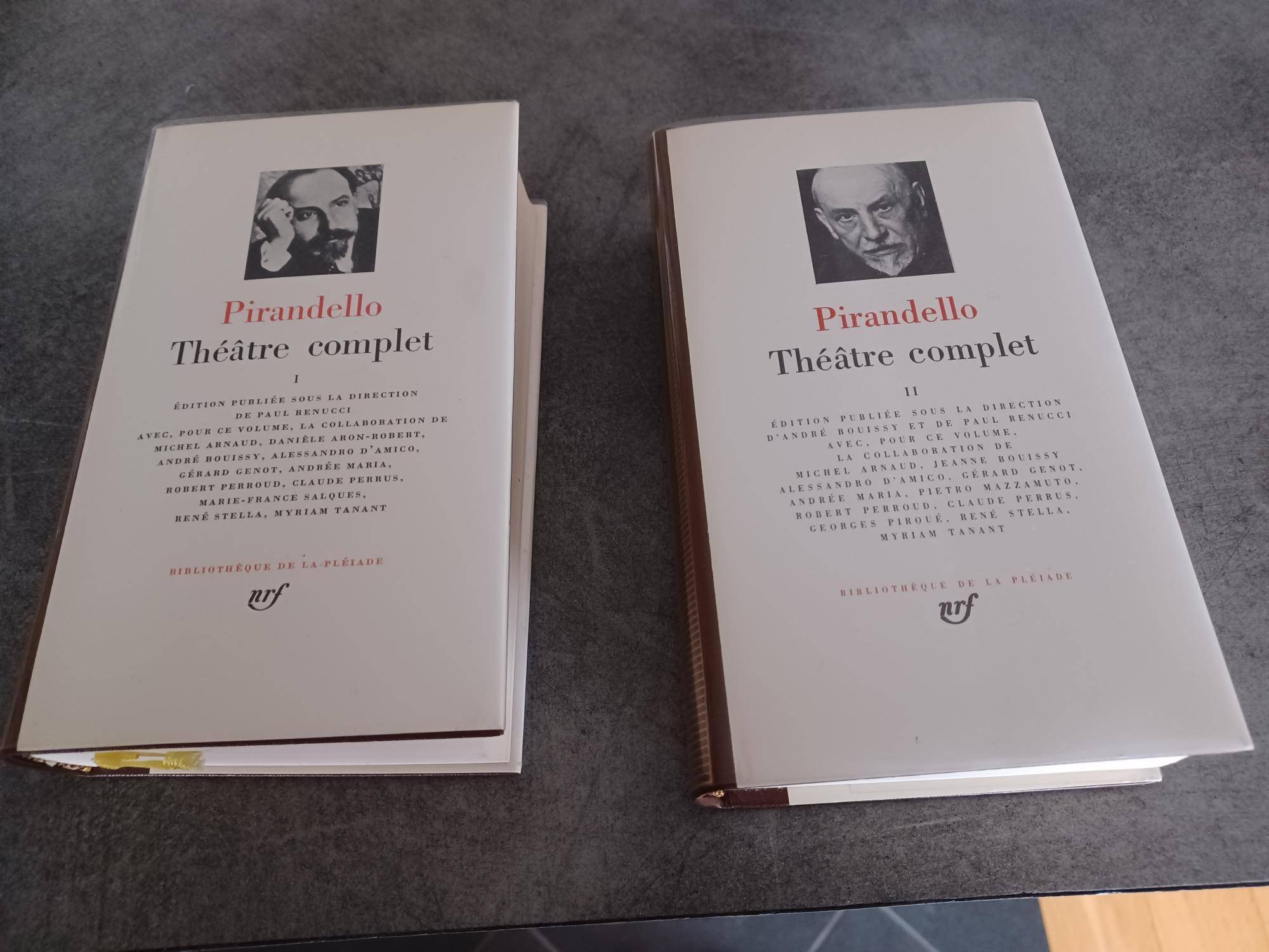 2 Livres Pirandello La Pléiade