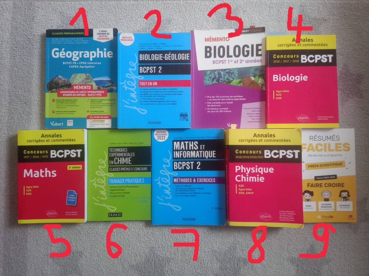 Vends livres prépa BCPST sur Gens de Confiance