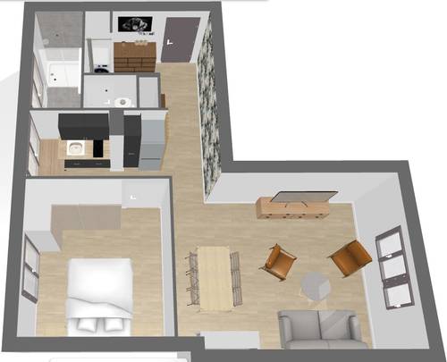 Loue Appartement rue Monte au Ciel 50m² - 1 chambre, Nantes (44)