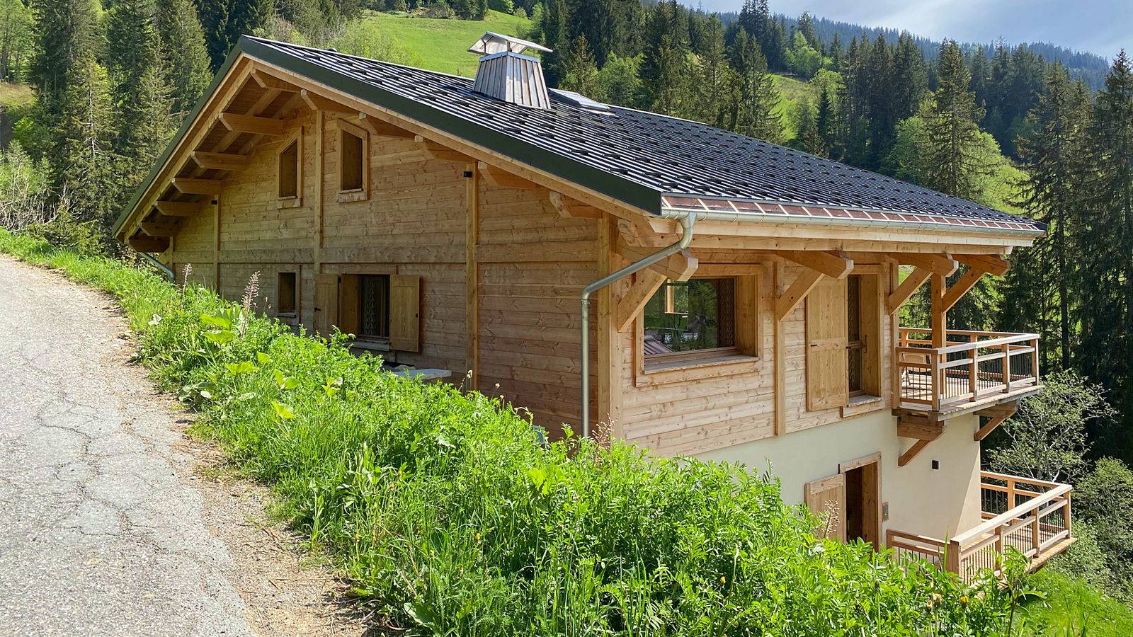 Loue chalet - 13 couchages, 6 chambres - Vue sur les Aravis - La Giettaz (73)