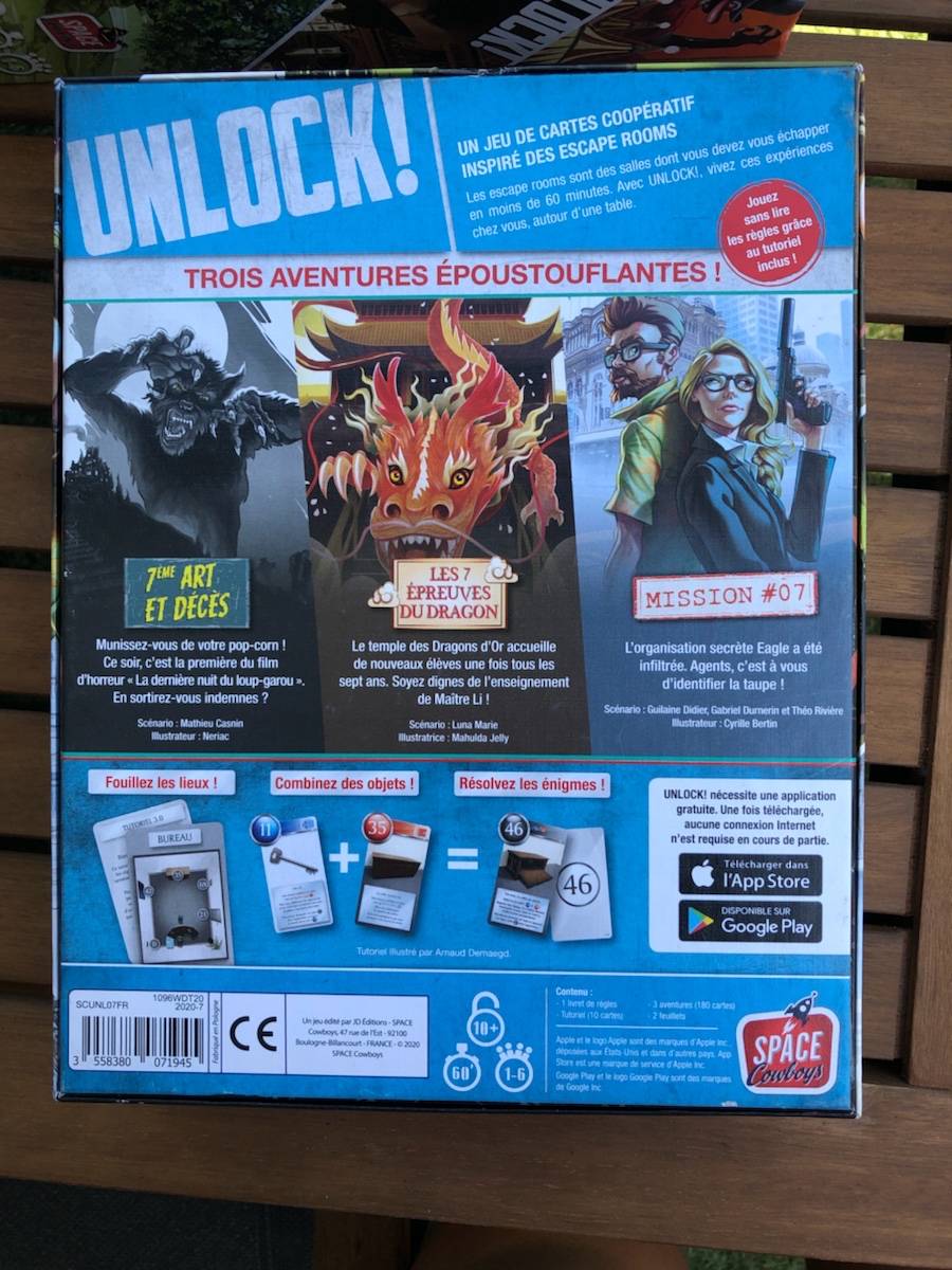 Loue escape game jeu Unlock