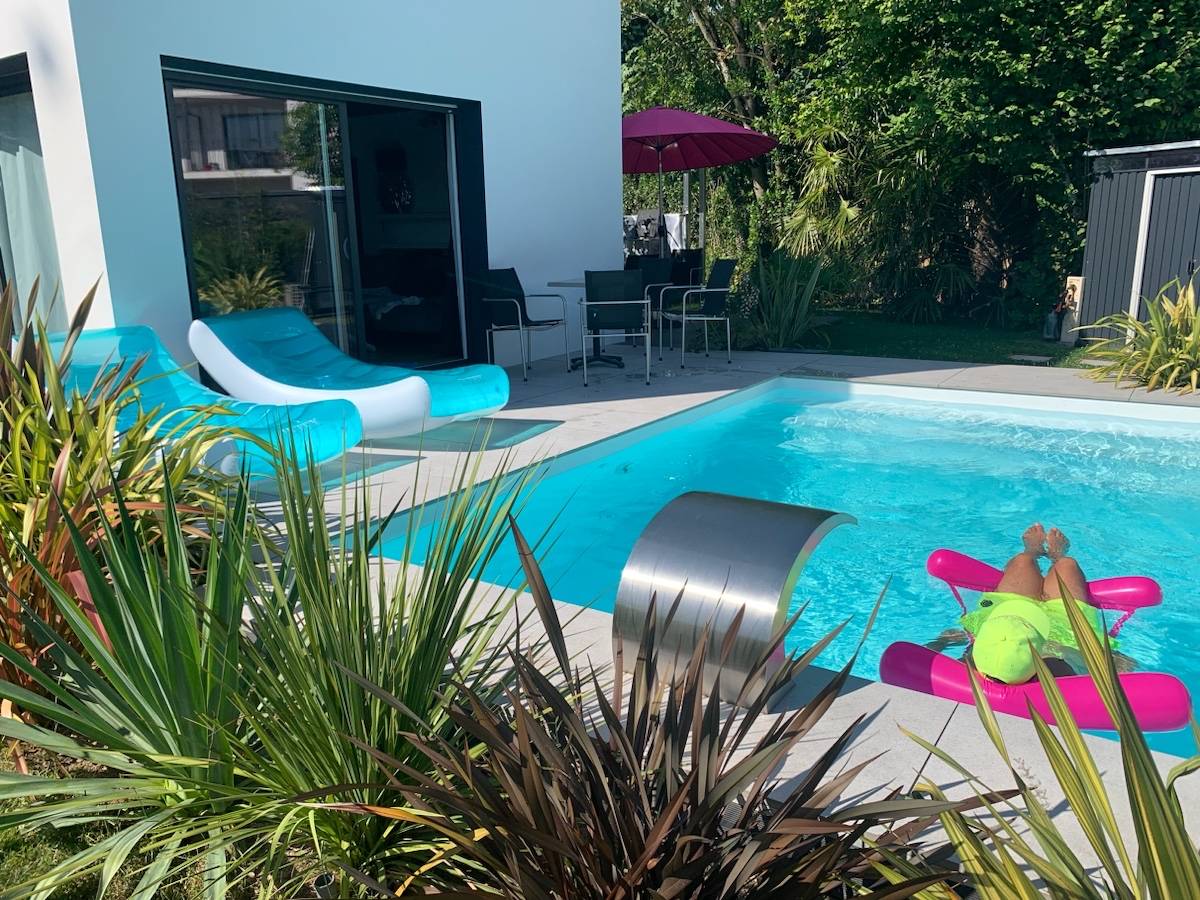 Loue villa avec piscine et jacuzzi spa proche de Nantes - 11 couchages