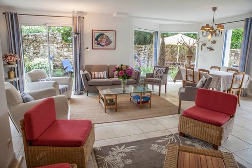 Loue maison Golfe du Morbihan, Le Logeo 50m de la plage - 10 couchages, Sarzeau (56)