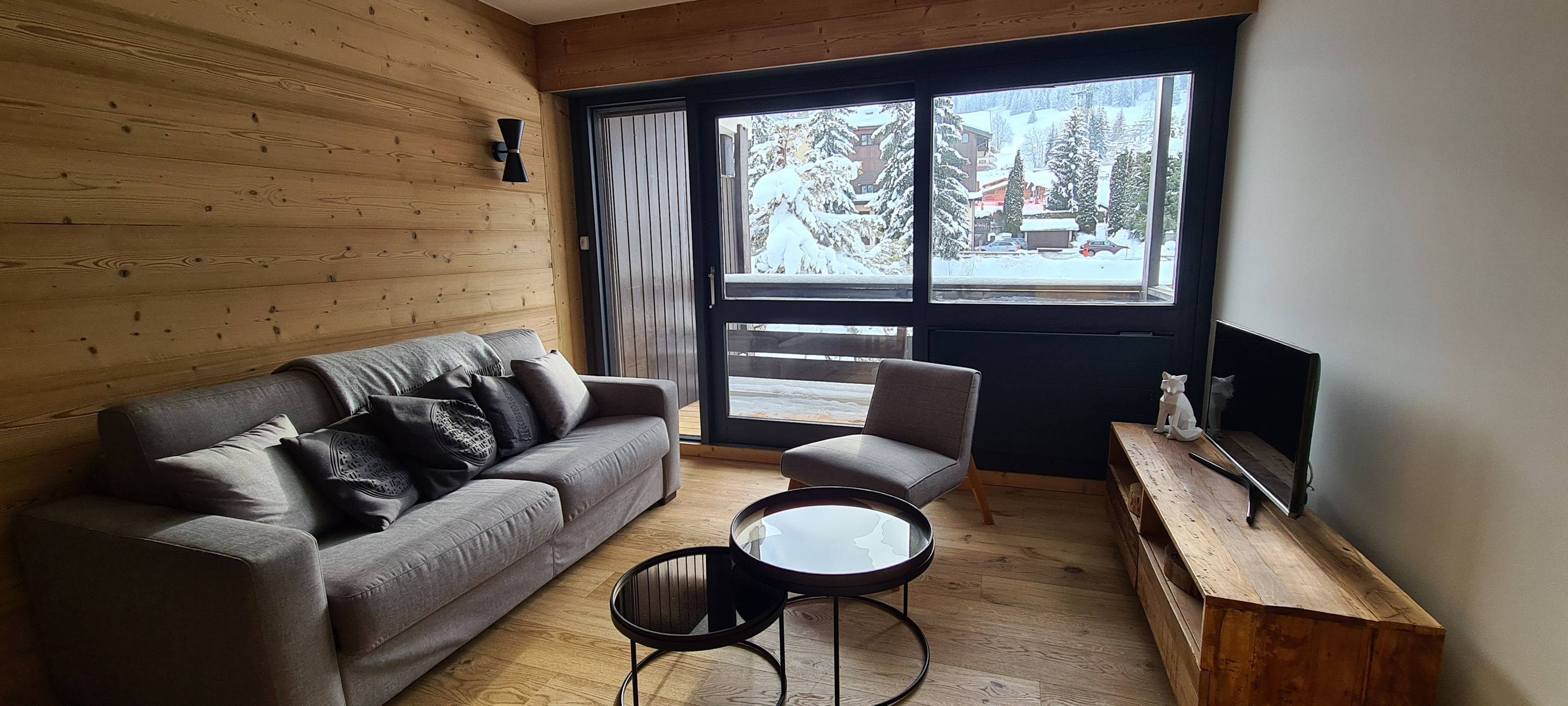 Loue appartement rénové au pied des pistes à Megève - 4 couchages
