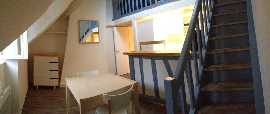 Loue F2 + mezzanine - meublé - 37m² - Orléans