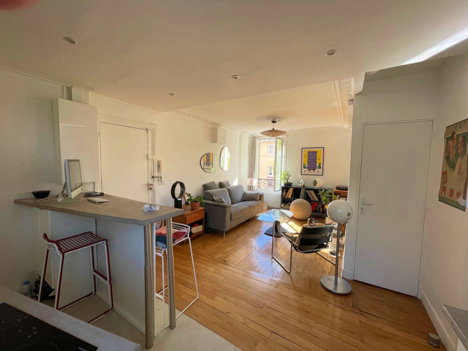 Loue T2 - 42m² - Paris 17ème Guy Môquet