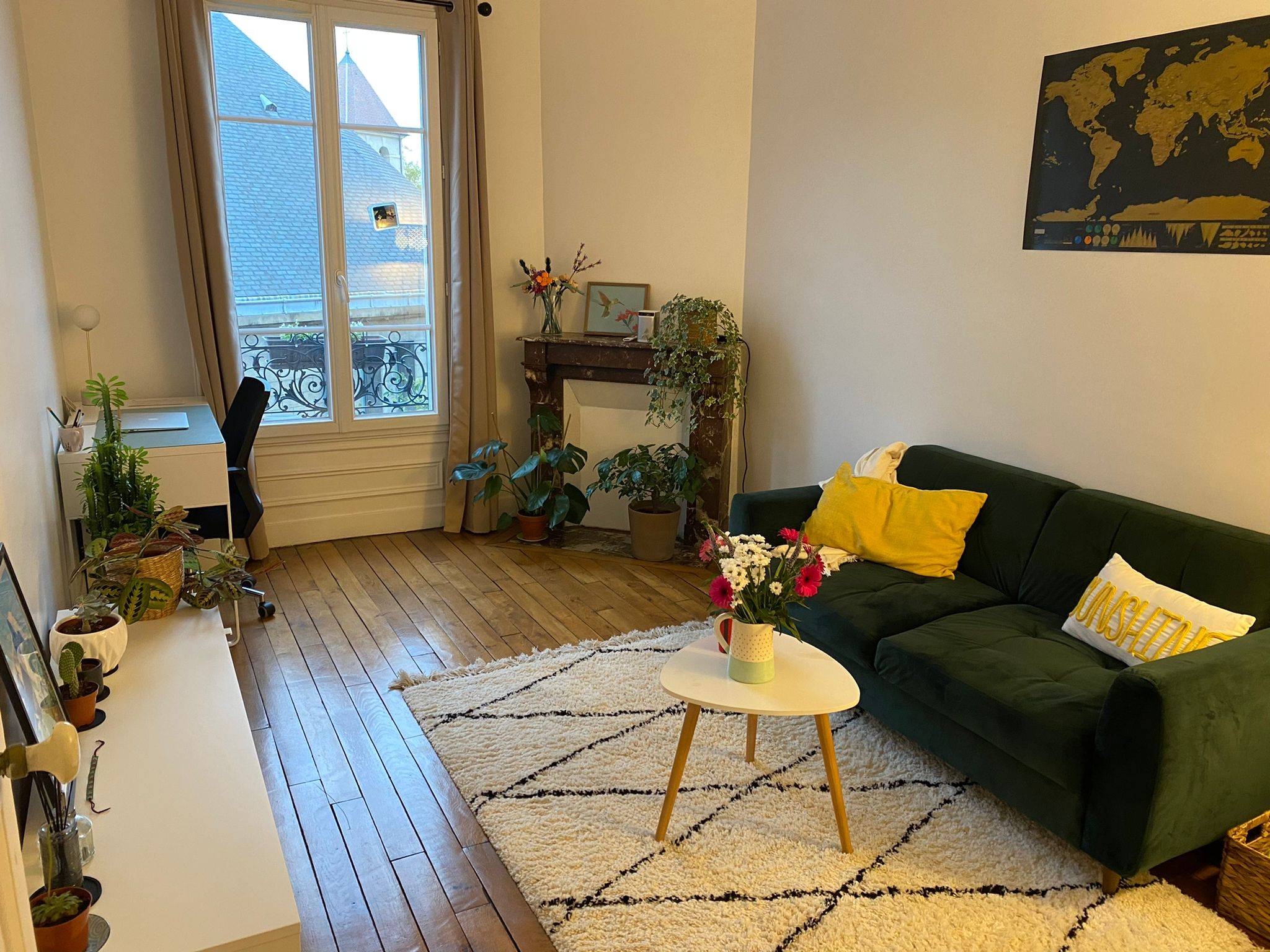 Loue 2 pièces à Clichy (92), charme de l’ancien rénové, 1 chambre · 36m²