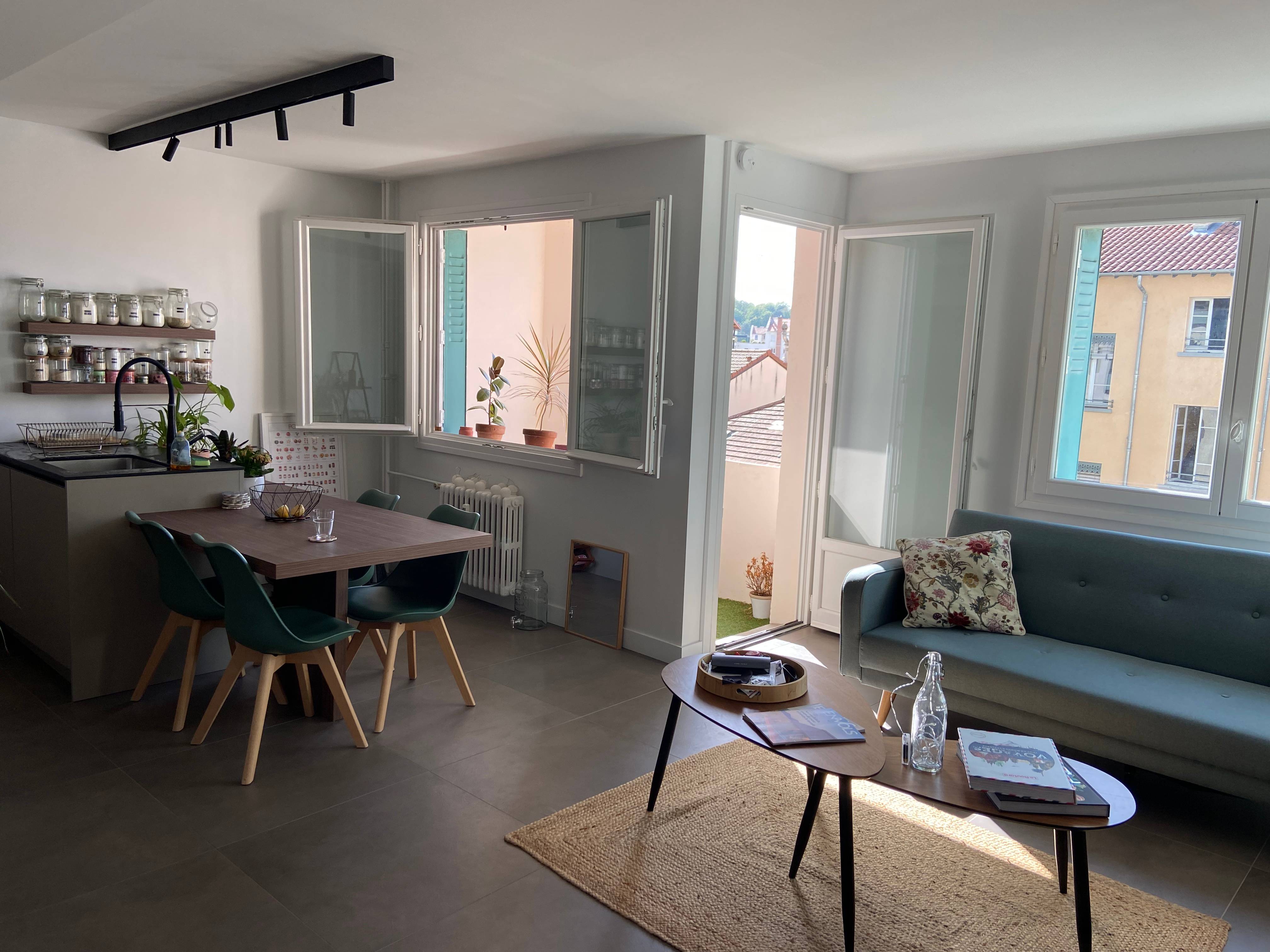Loue T3 de 64m² avec garage - Quartier de Montchat - Lyon 3ème