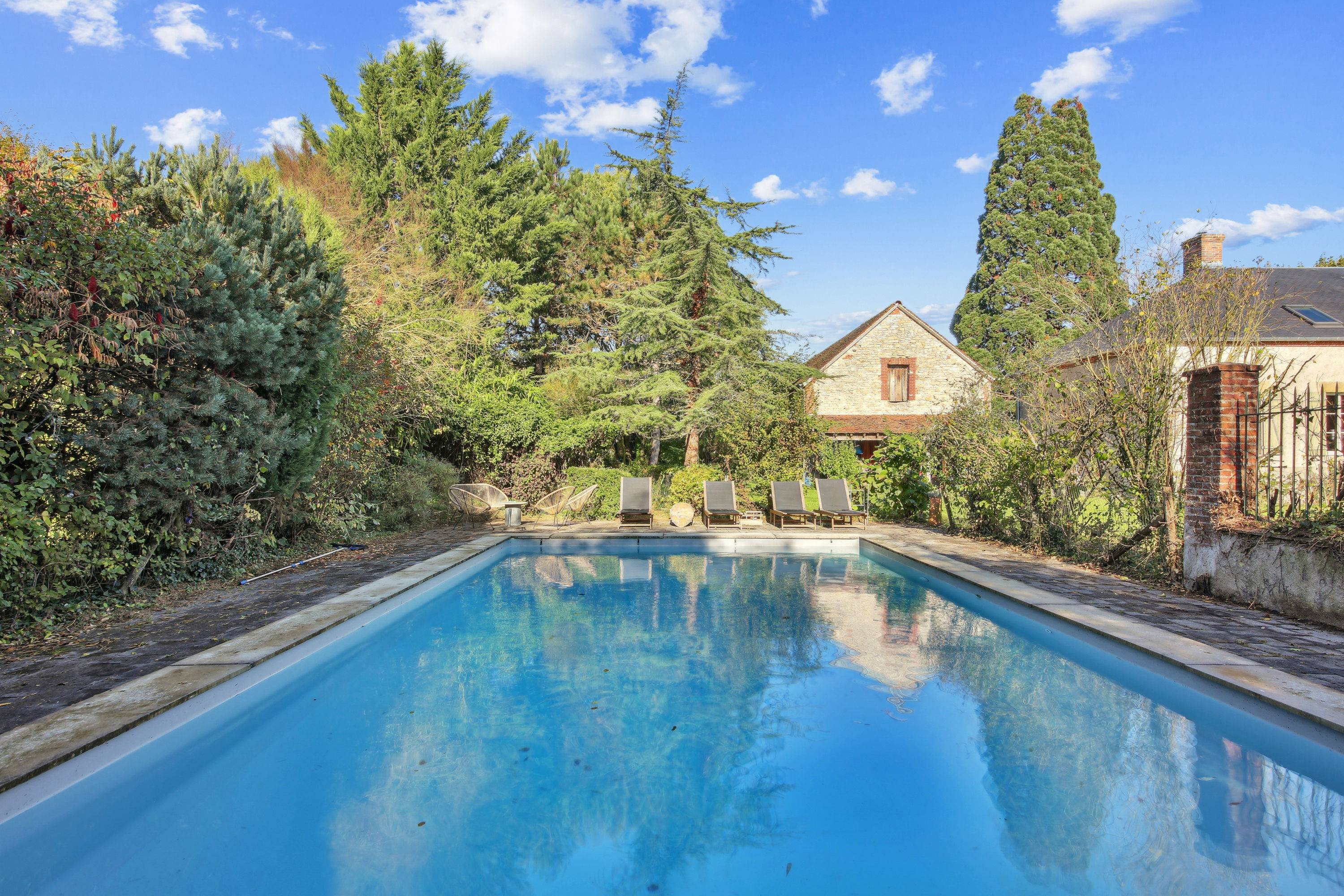 Loue maison Mahaut avec piscine - 8 couchages - Beauchamps-sur-Huillard