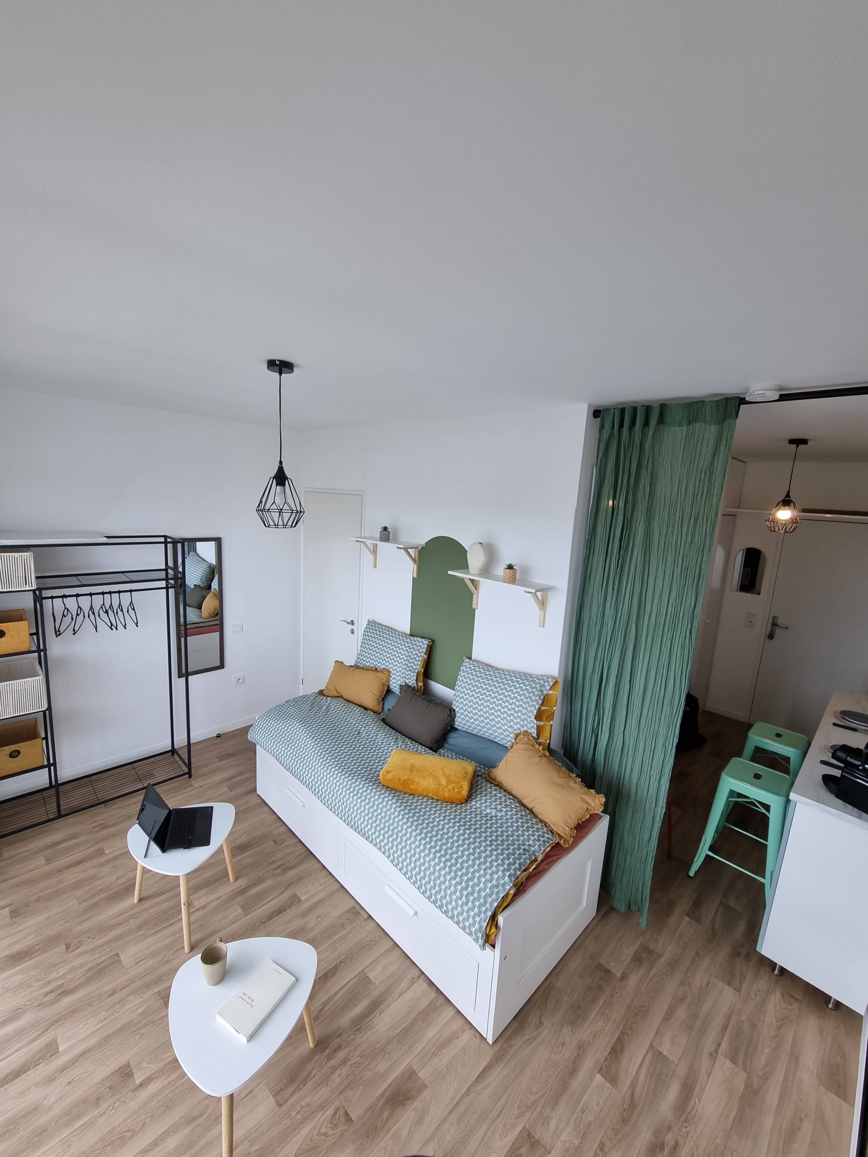 Loue studio Nantes - Quartier Perverie - Proximité fac et Audencia - 22m²