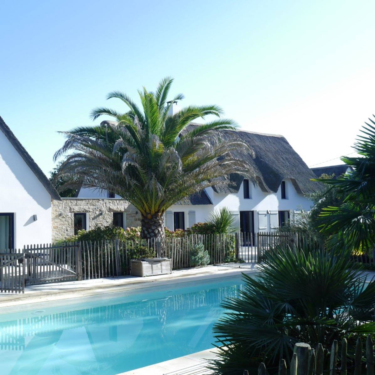 Loue villa - 15 couchages - Domaine de Kervernet - Piscine chauffée