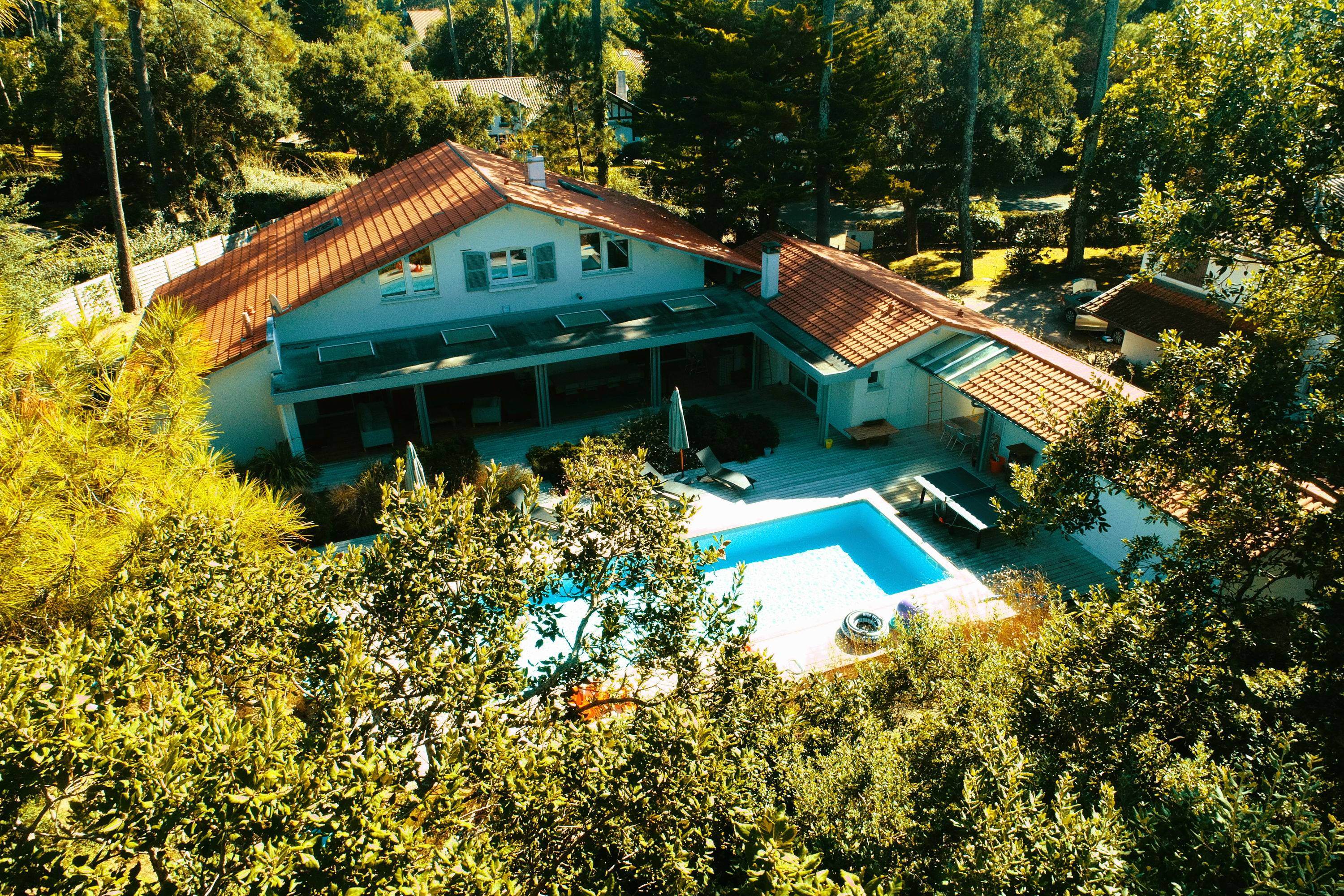 Loue villa Hossegor (fond du lac) Seignosse Estagnots - 8 chambres 16 à 19 couchages