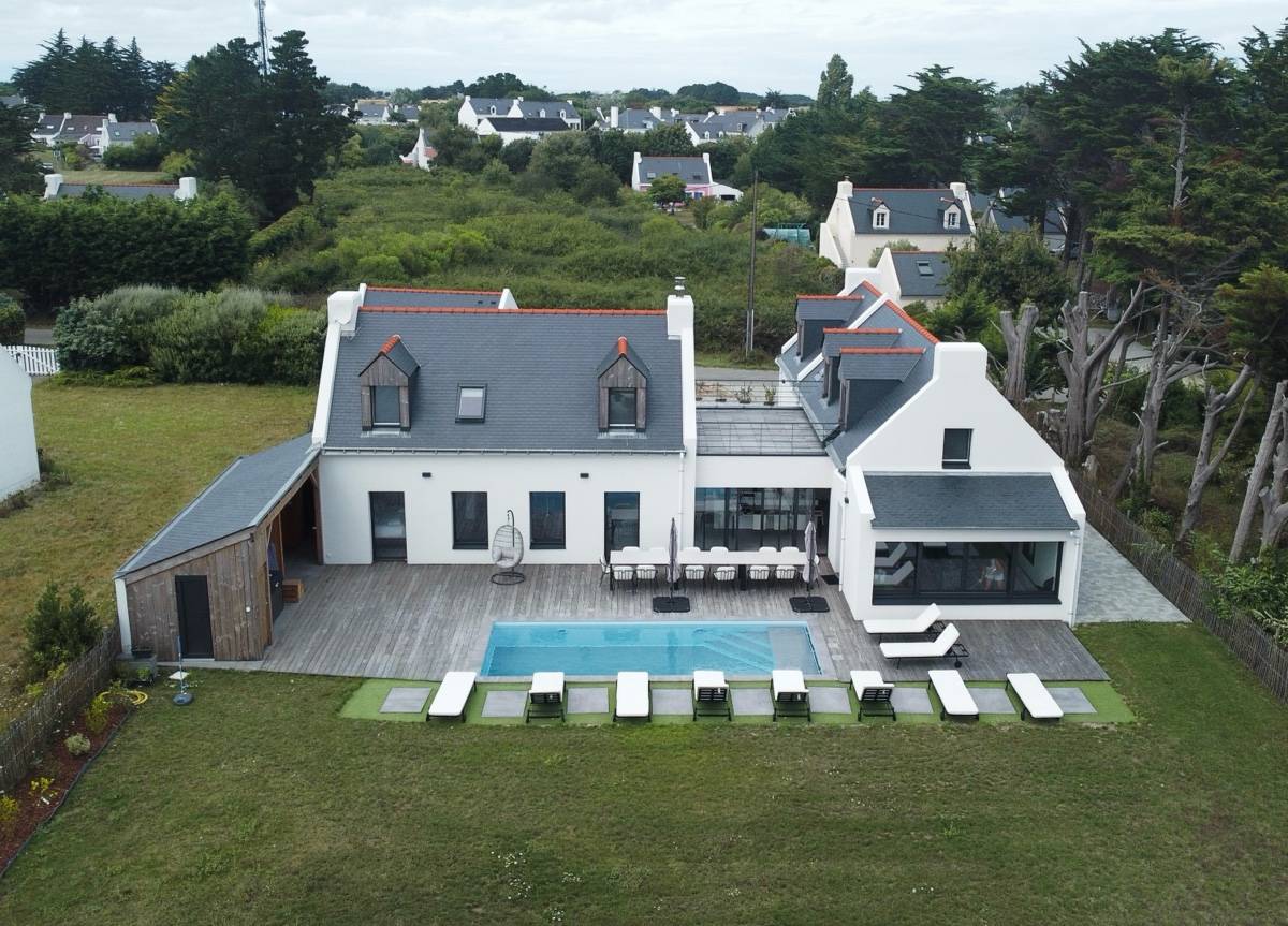 Loue villa luxueuse 18 couchages belle ile - Locmaria (56)