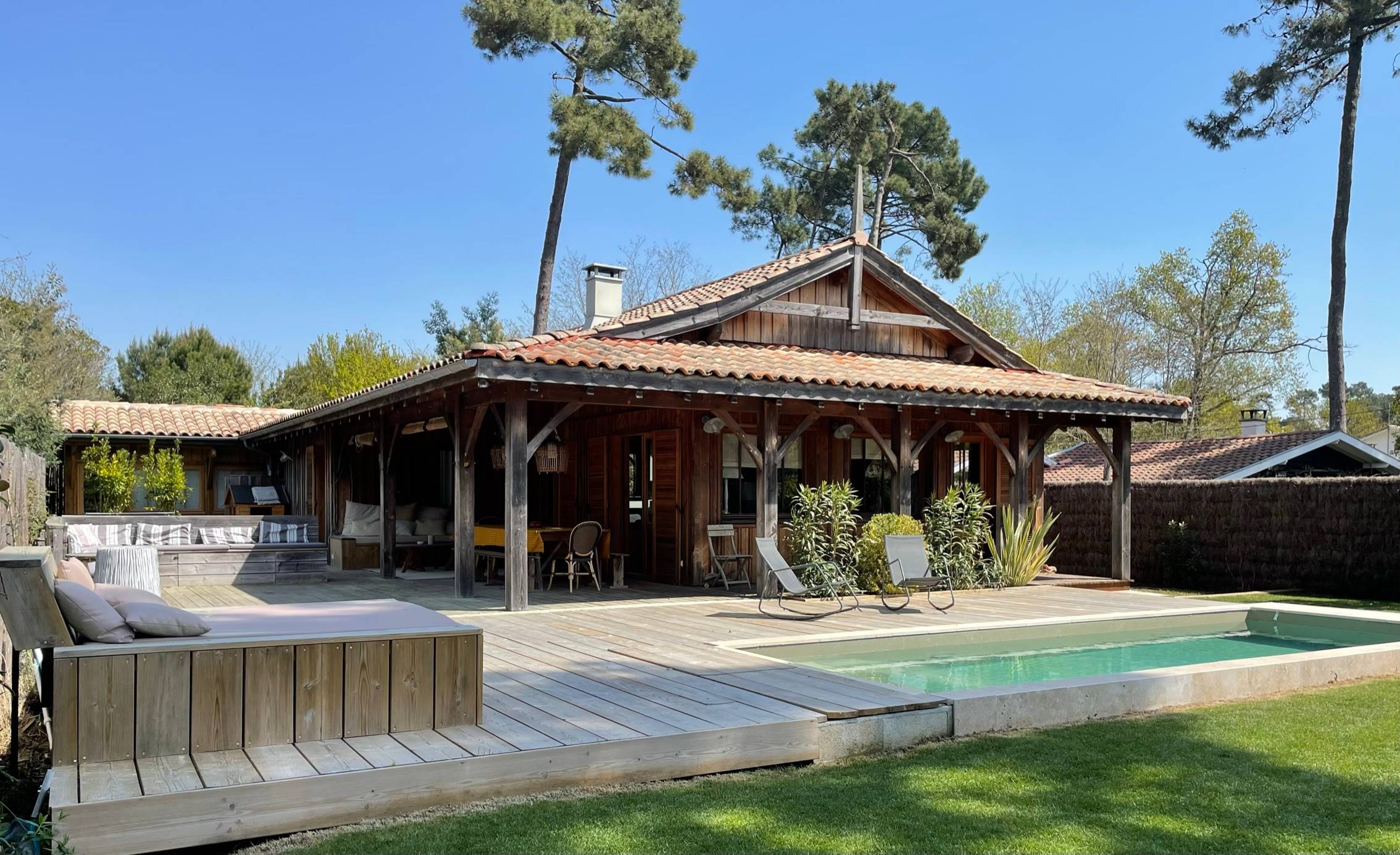 Loue villa avec piscine - 7 couchages - Presqu’île Cap Ferret (33)