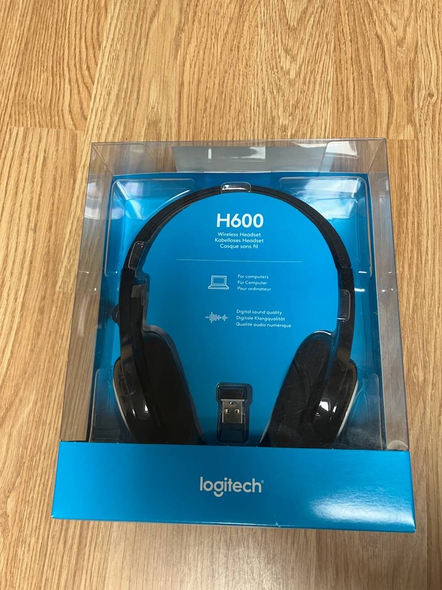 Logitech H600 Casque sans fil avec micro pour PC et Mac H600 Noir NEUF dans sa boîte d’origine