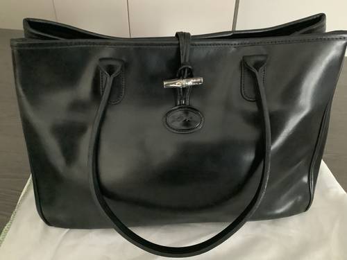 Sac longchamp noir Roseau