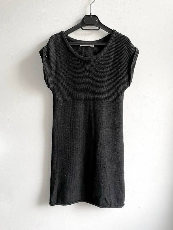 Robe longue noire en maille Monoprix Kids