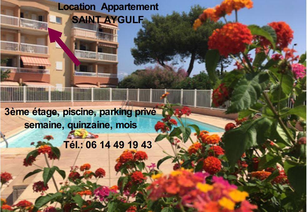 À louer à Fréjus/Saint Aygulf Piscine Plage 150m Appt 5 pers Vue mer