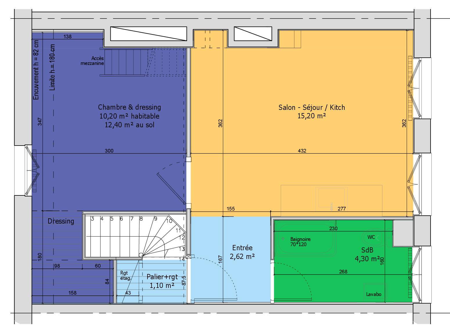 Loue à Lille - Joli T2 meublé 33m²