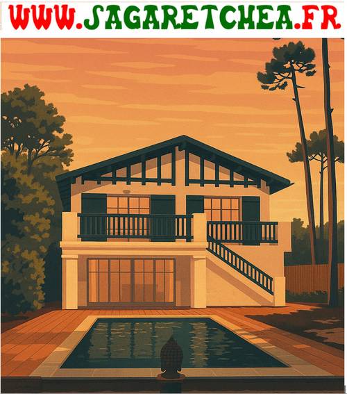 Loue villa avec piscine - 4 chambres, 8 couchages à 200m de la plage - Quartier Moulleau, Pyla-sur-Mer