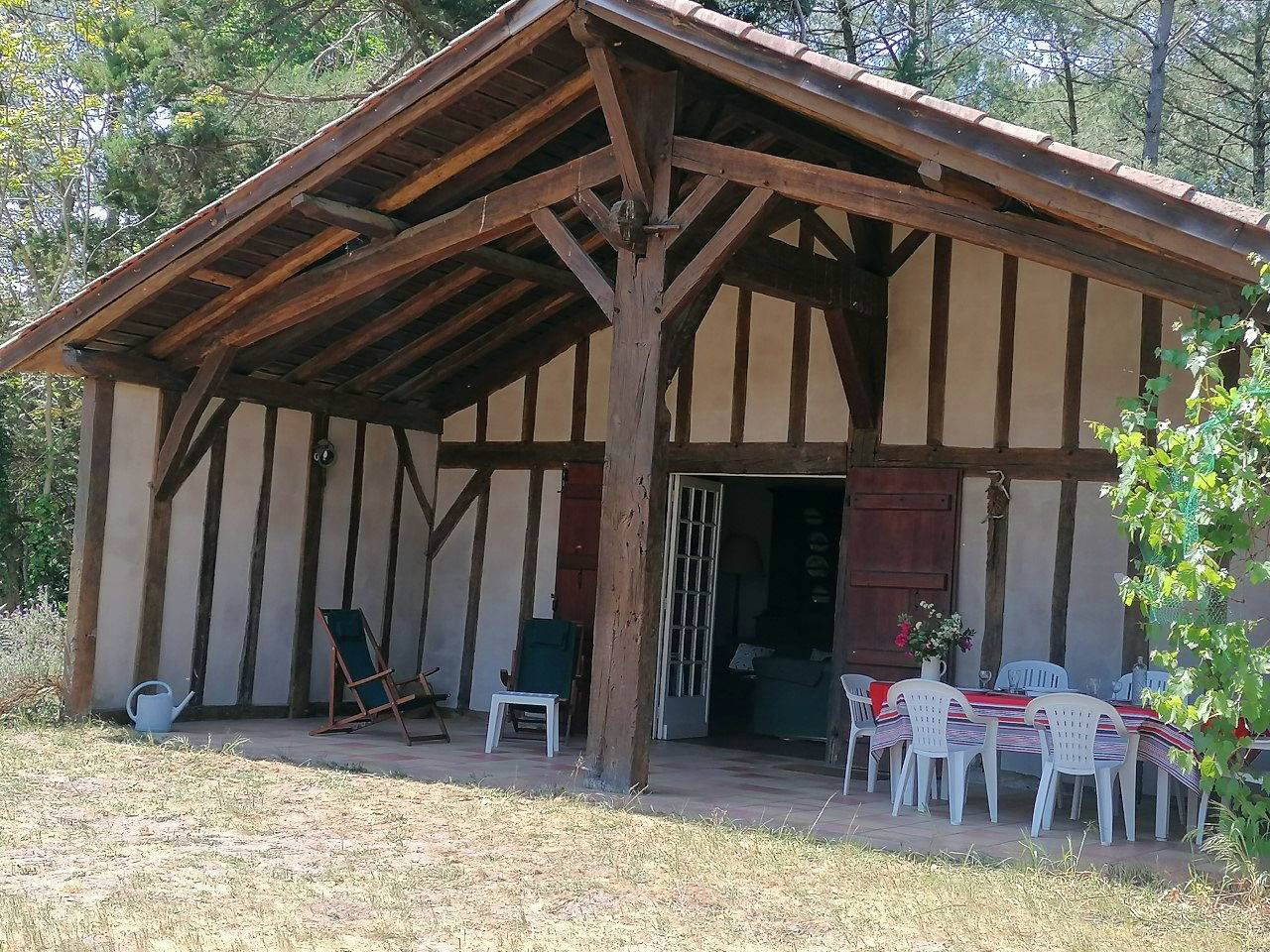 Loue maison landaise en lisière de forêt à Moliets-et-Maâ (40) - 2 chambres, 4 couchages